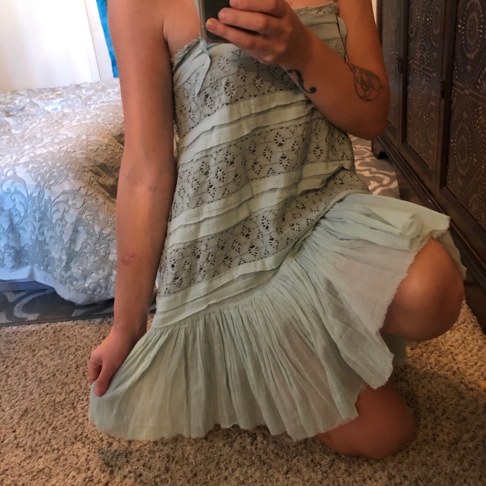 Delicate mint dress